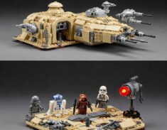 Klockowa Zatoka, Kołobrzeg, Lego Star Wars, Tatooine, R2-D2, Scarif, Lampa Mocy, wystawa klocków, Dzień Star Wars, atrakcje Kołobrzeg, makiety Lego, Gwiezdne Wojny