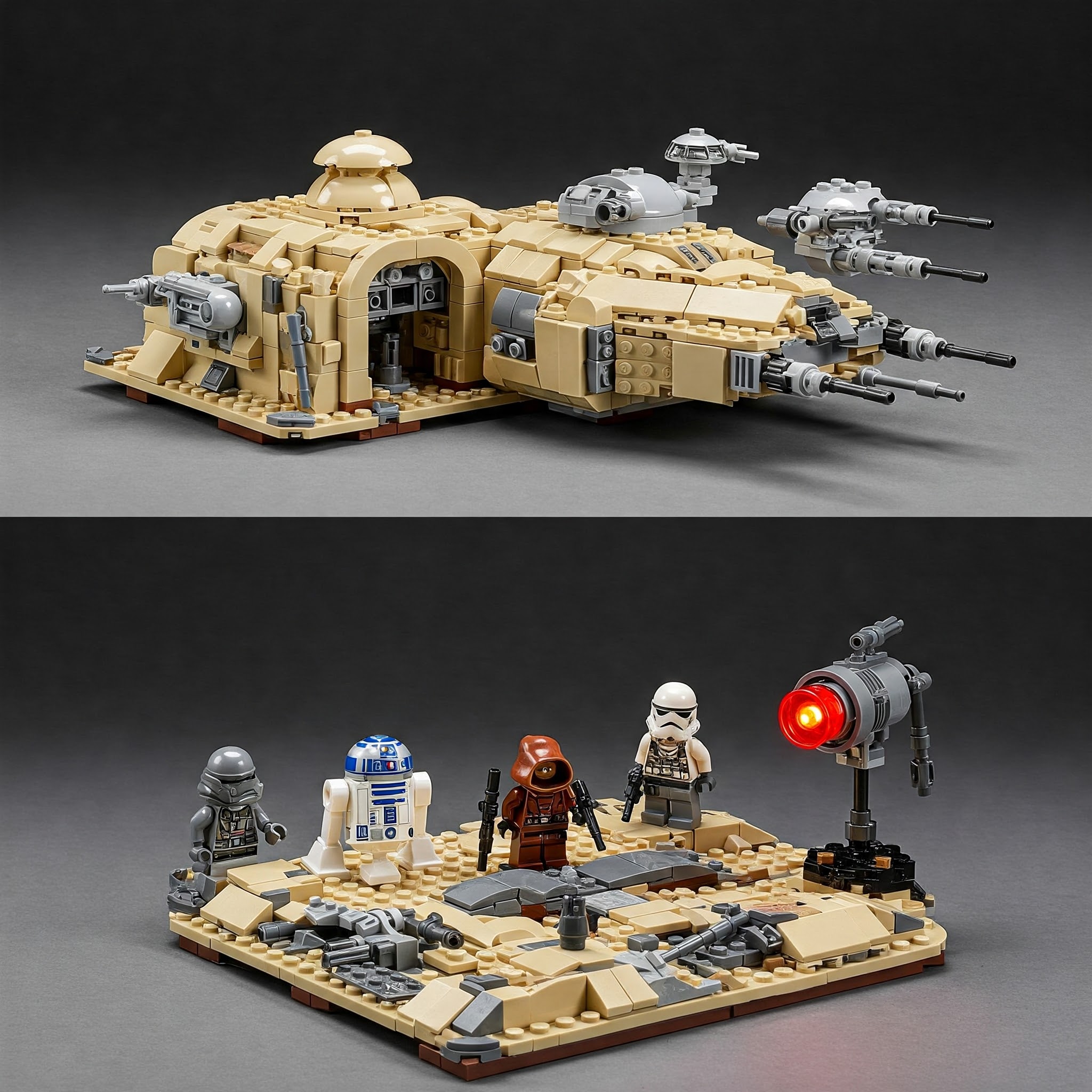 Klockowa Zatoka, Kołobrzeg, Lego Star Wars, Tatooine, R2-D2, Scarif, Lampa Mocy, wystawa klocków, Dzień Star Wars, atrakcje Kołobrzeg, makiety Lego, Gwiezdne Wojny