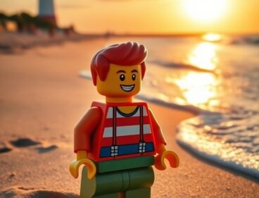 Piękna plaża w Kołobrzegu z Latarnią Morską w tle, symbolizująca atrakcje nadmorskie.