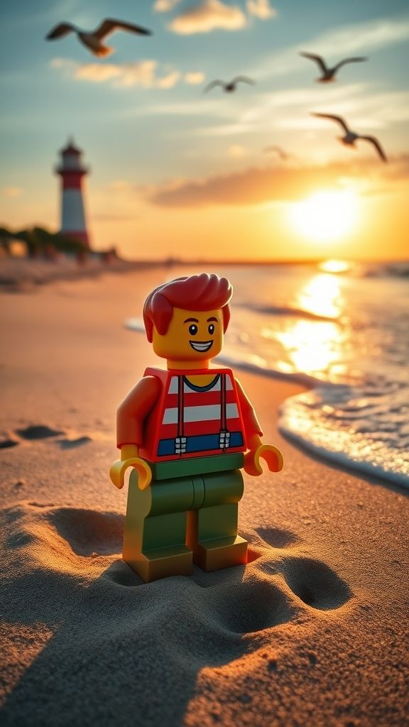 Piękna plaża w Kołobrzegu z Latarnią Morską w tle, symbolizująca atrakcje nadmorskie.